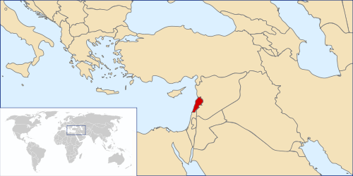 Mappa Libano