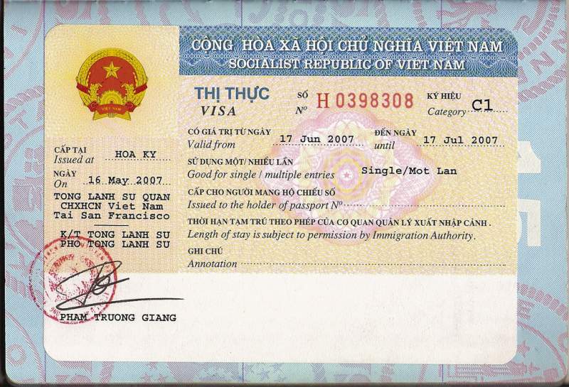 visto vietnam