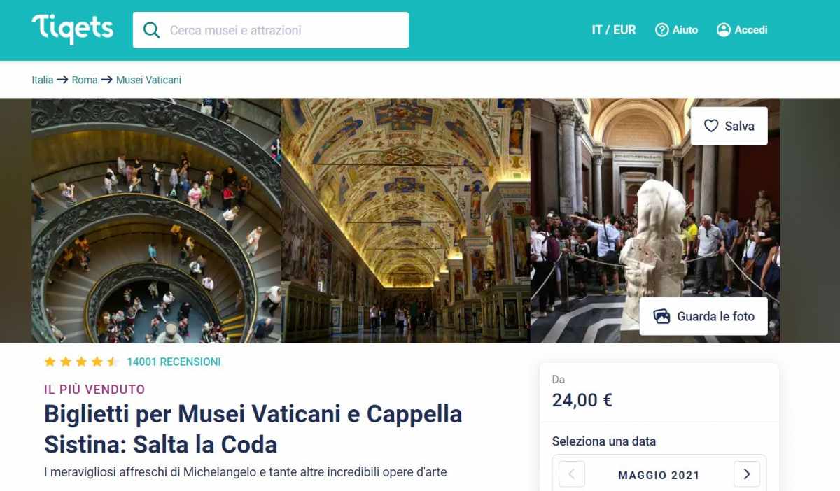 prenotazione musei vaticani e cappella sistina