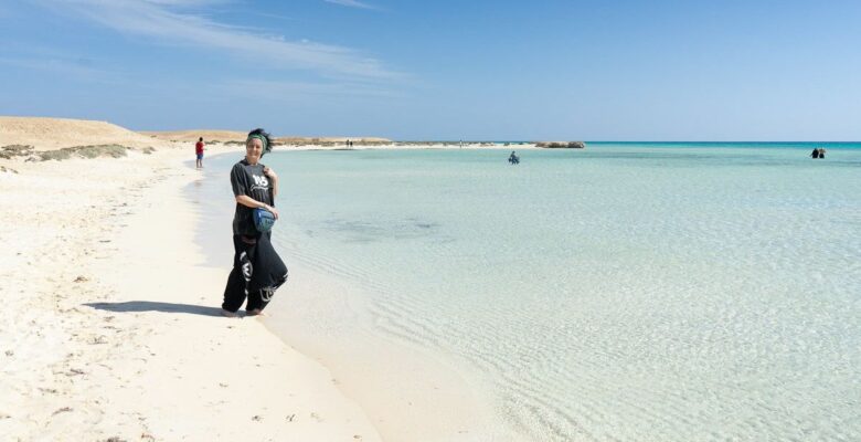 Martina sulla spiaggia di Sharm El Luli