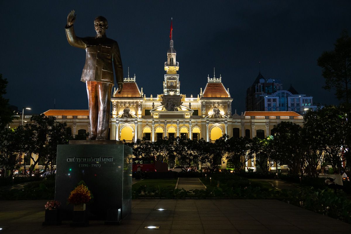 Statua di Ho Chi Minh a Ho Chi Minh City