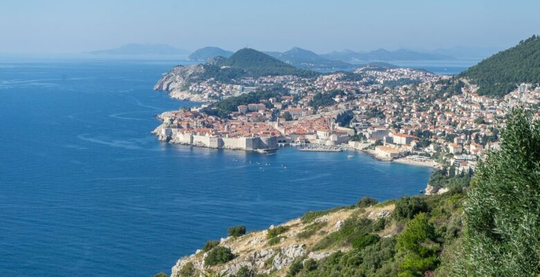 Panorama di Dubrovnik dalla strada per Mostar